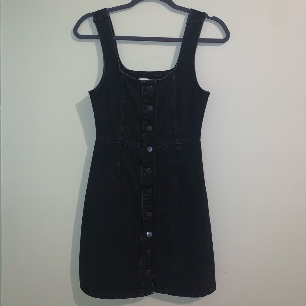 Urban Outfitters Black Denim Dress